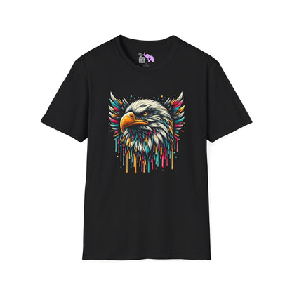 Colorful Bald Eagle Adult T-shirt