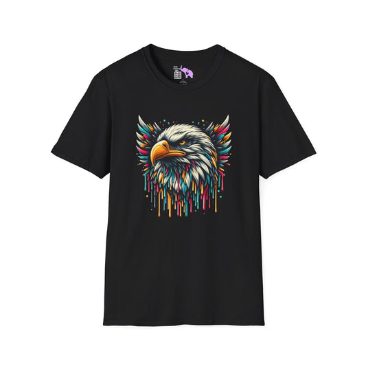 Colorful Bald Eagle Adult T-shirt