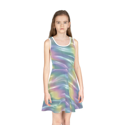 Pastel Mirage Girls' Sleeveless Sundress
