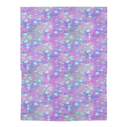 Lavender Mist Camo Baby Swaddle Blanket