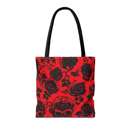 Crimson Masquerade Canvas Tote Bag