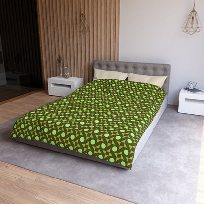 Pistachio Pinwheels Duvet Bedding Set