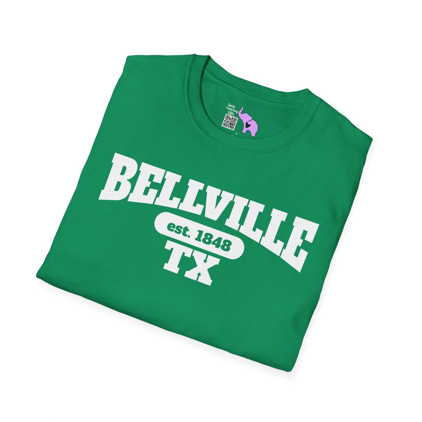 Bellville Tx Est. 1848 Adult T-shirt
