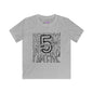 I Am Five Typography Youth Softstyle Tee