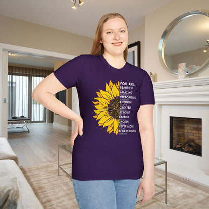 You Are... (Sunflower) Adult T-shirt