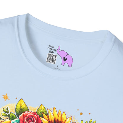 Flowery Sloth Adult T-shirt