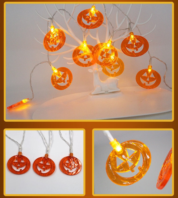 Halloween LED String Lights – 10 Waterproof Lights in Fun Spooky Shapes