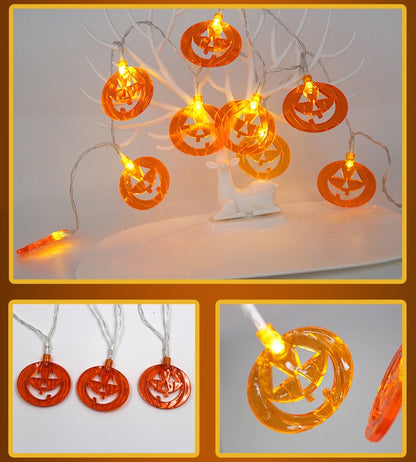 Halloween LED String Lights – 10 Waterproof Lights in Fun Spooky Shapes