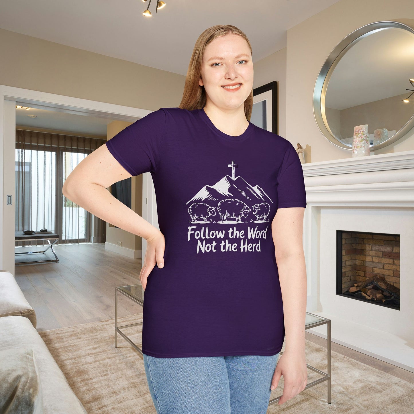 Follow The Word Not The Herd Adult T-shirt