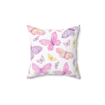 Pastel Butterfly Dreams Throw Pillow