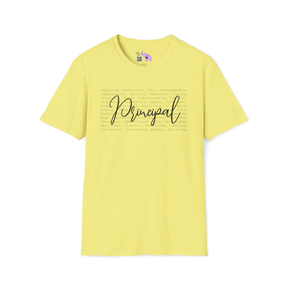 Principal (Descriptive Words) Adult T-shirt
