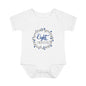 Blue Milestone Wreath Onesie-Eight Months