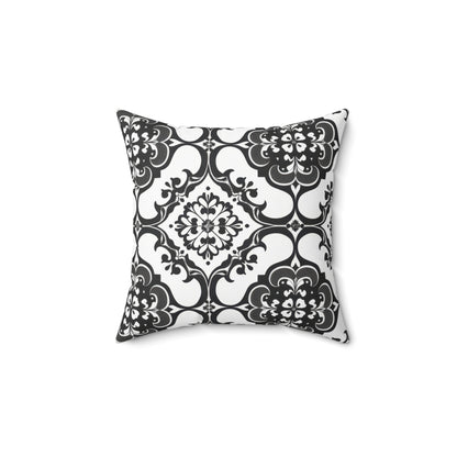 Ornamental Symmetry Throw Pillow