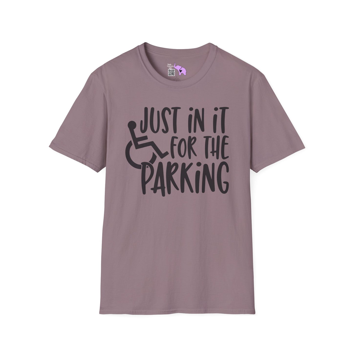 Just In It For The Parking (Wheelchair User) Adult T-shirt