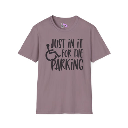 Just In It For The Parking (Wheelchair User) Adult T-shirt