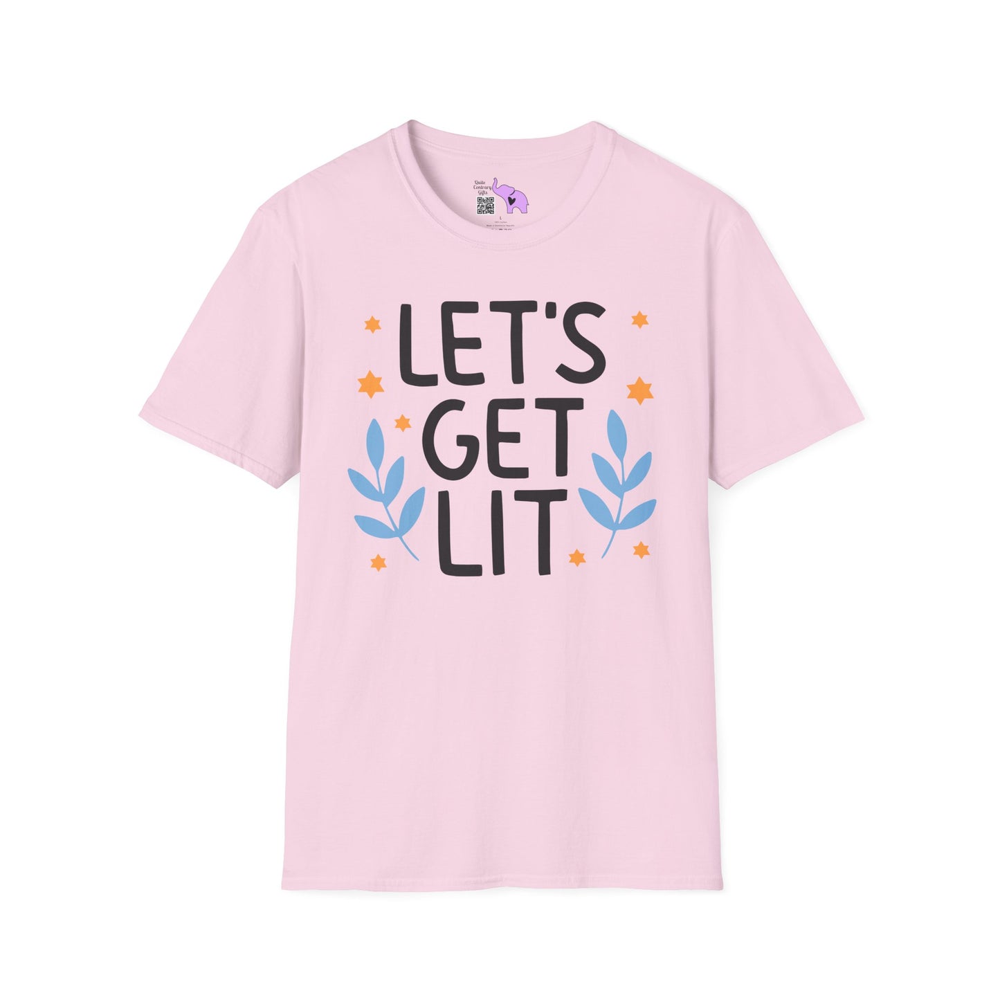 Hanukkah Let's Get Lit Adult T-shirt