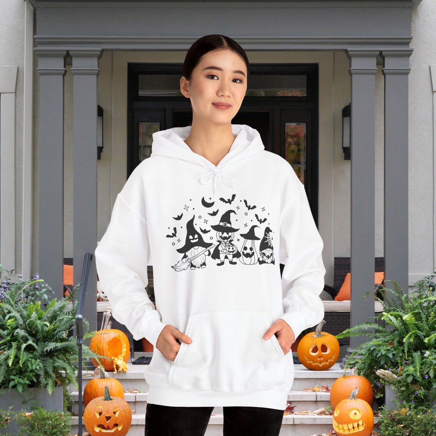 Trick or Treat Gnomies Blend™ Hooded Sweatshirt
