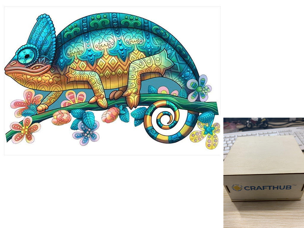 Chameleon Wonders Wooden Puzzle Collection
