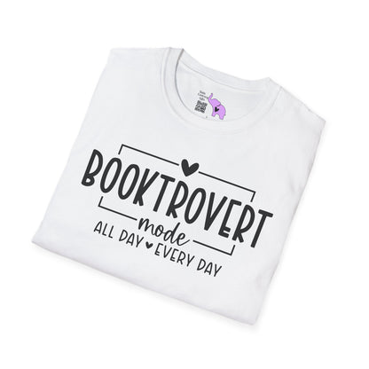 Booktrovert Mode All Day Every Day Adult T-shirt