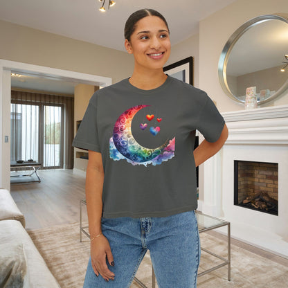 Moon in Love Women's Boxy Tee