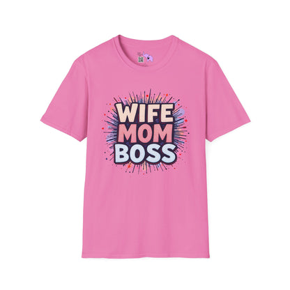 Wife Mom Boss Adult T-shirt
