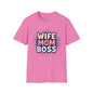 Wife Mom Boss Adult T-shirt