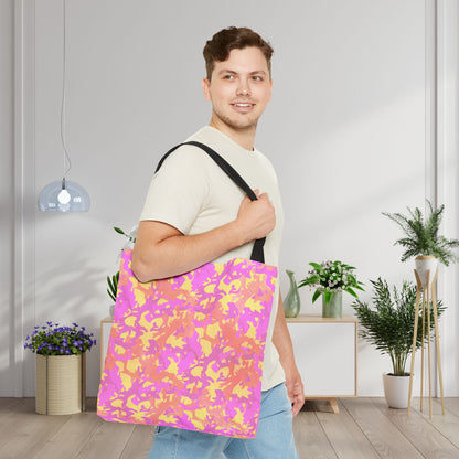Sunset Sorbet Camo Canvas Tote Bag
