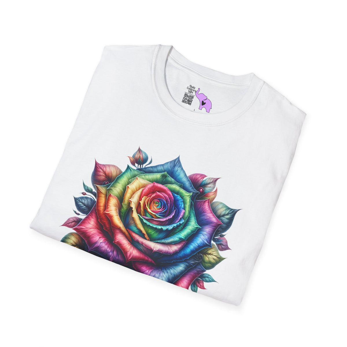 Colorful Rose Adult T-shirt