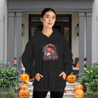 Halloween Graveyard w/Skull Heavy Blend™ Hooded Sweatshirt