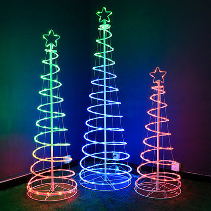 LED Spiral Christmas Tree Display
