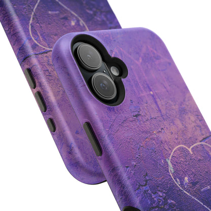 Purple Heart Wall MagSafe® Compatible Tough Case for iPhone