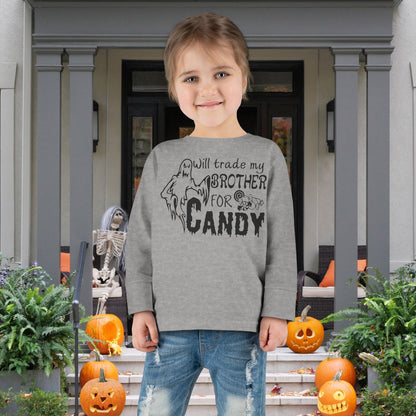 Will Trade My Brother For Candy Toddler Long Sleeve Tee