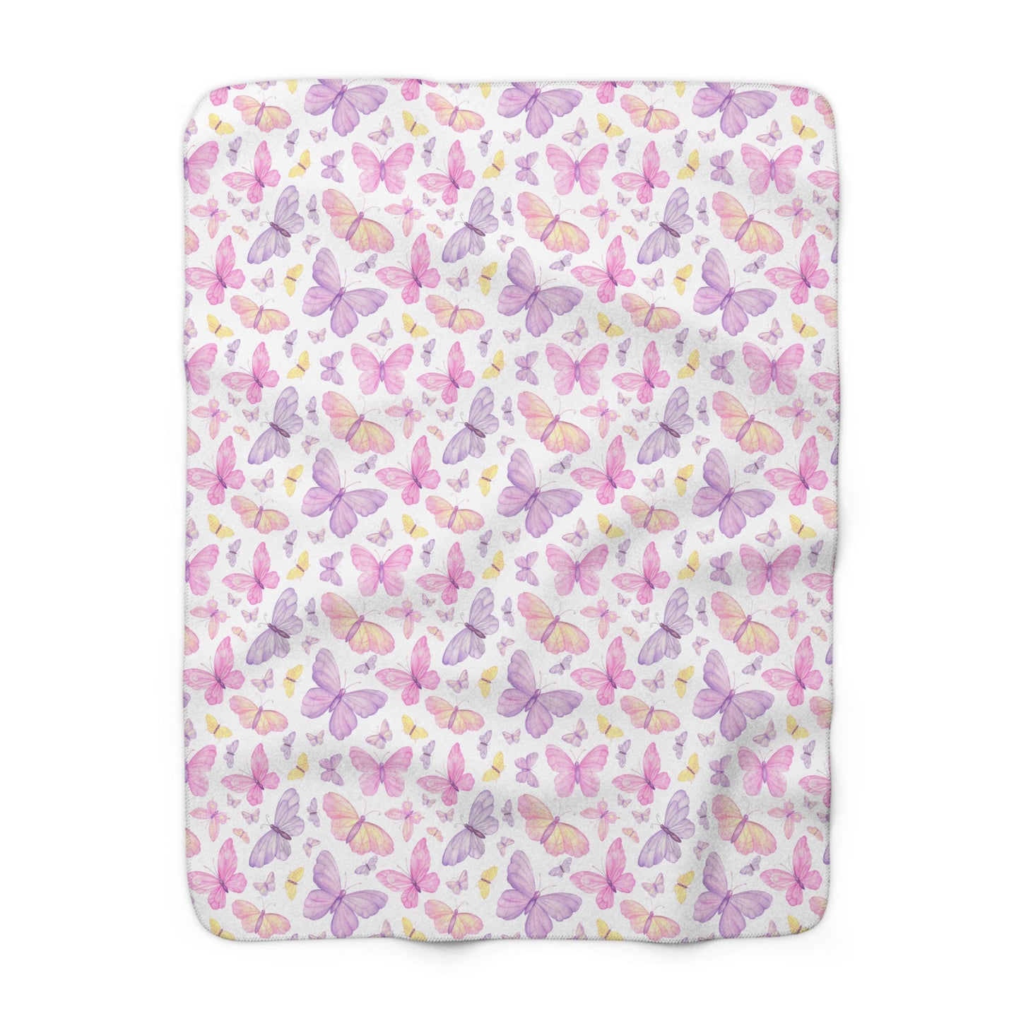 Pastel Butterfly Dreams Fleece Blanket