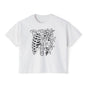 Floral Ribcage Women's Boxy Tee