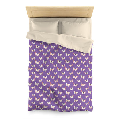 Lavender Flutter Microfiber Duvet Cover