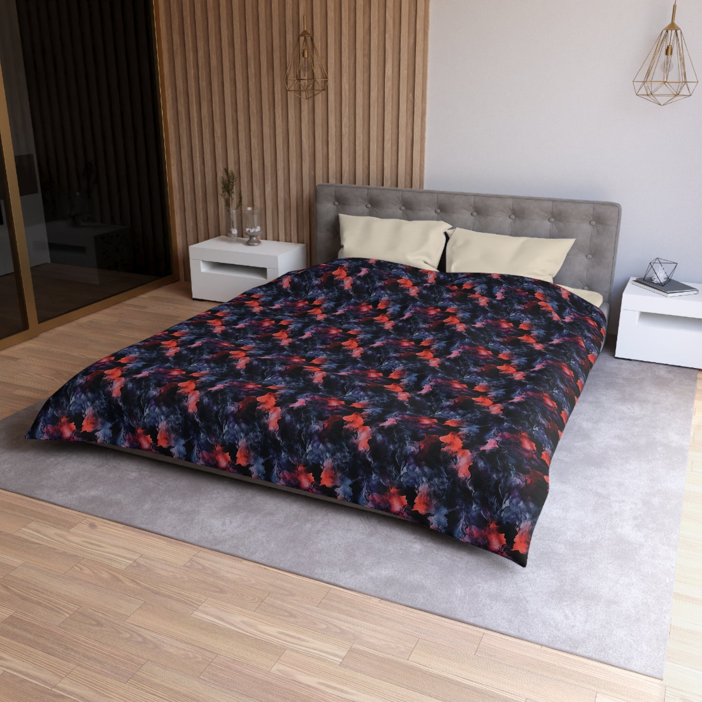 Dark Fantasy Watercolor Microfiber Duvet Cover