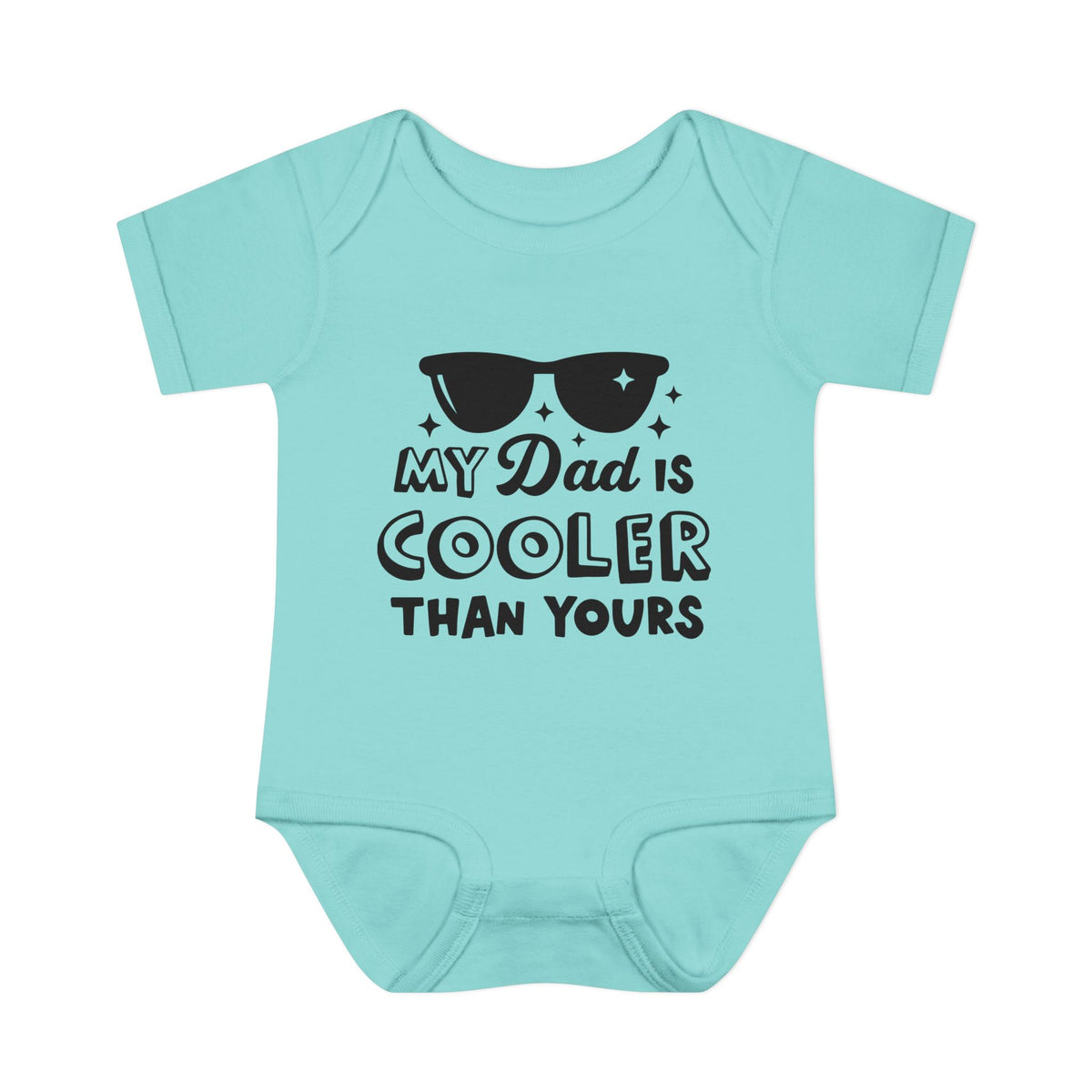 My Dad is Cooler Than Yours Baby Rib Bodysuit