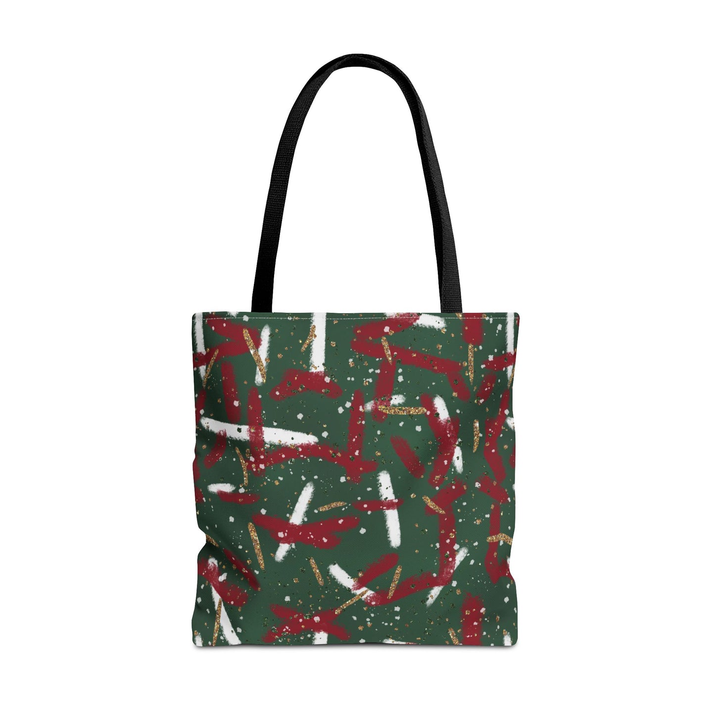 Holiday Brushstrokes Canvas Tote Bag