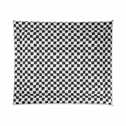 Distorted Check Comforter