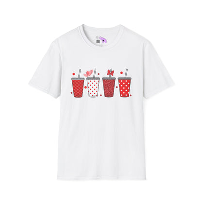 Cute Valentine Tumblers Adult T-shirt