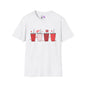 Cute Valentine Tumblers Adult T-shirt