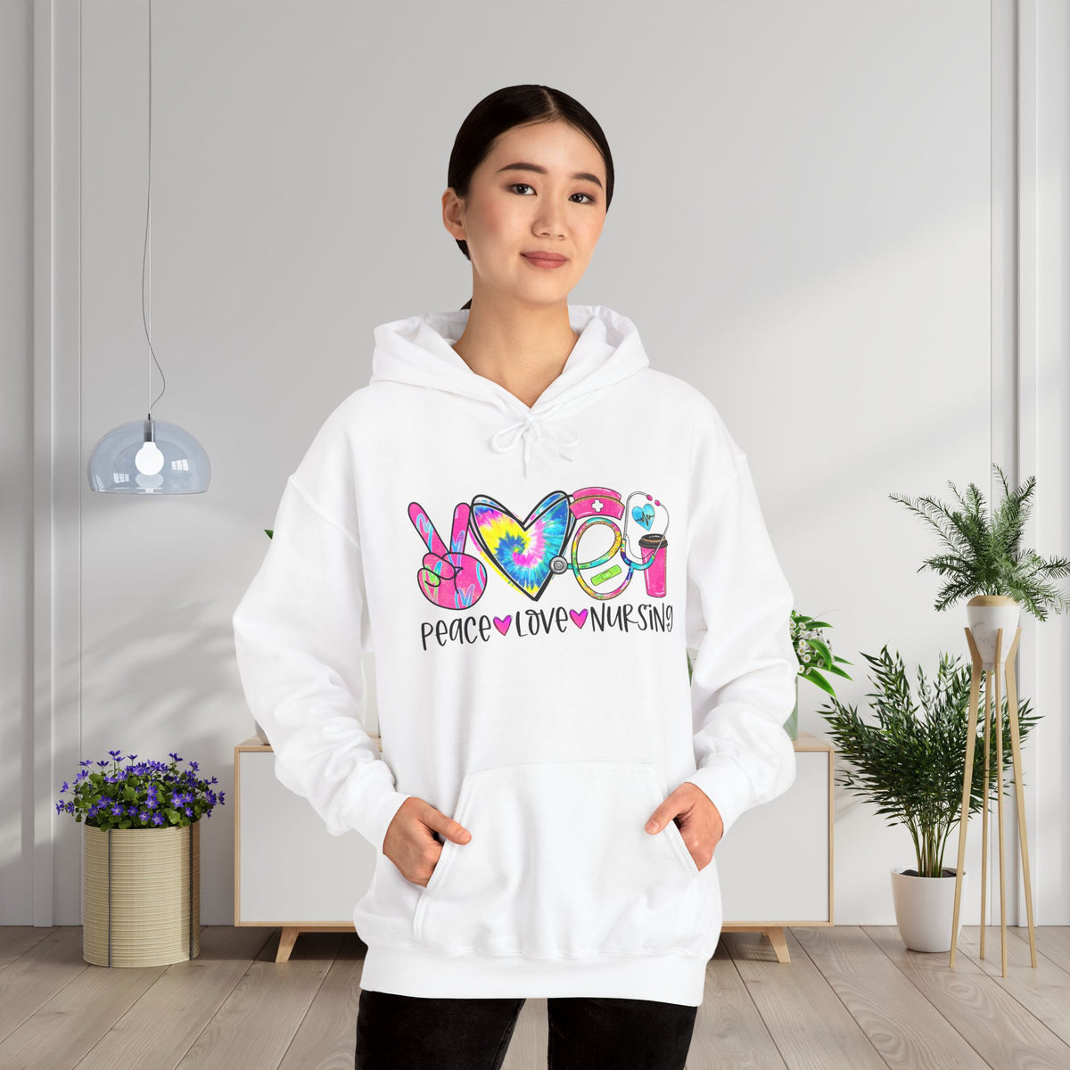 Love Peace Nursing Heavy Blend™ Hoodie