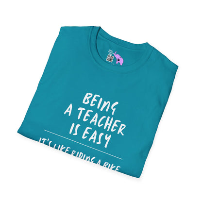 Being A Teacher Is Like Riding A Bike... Adult T-shirt
