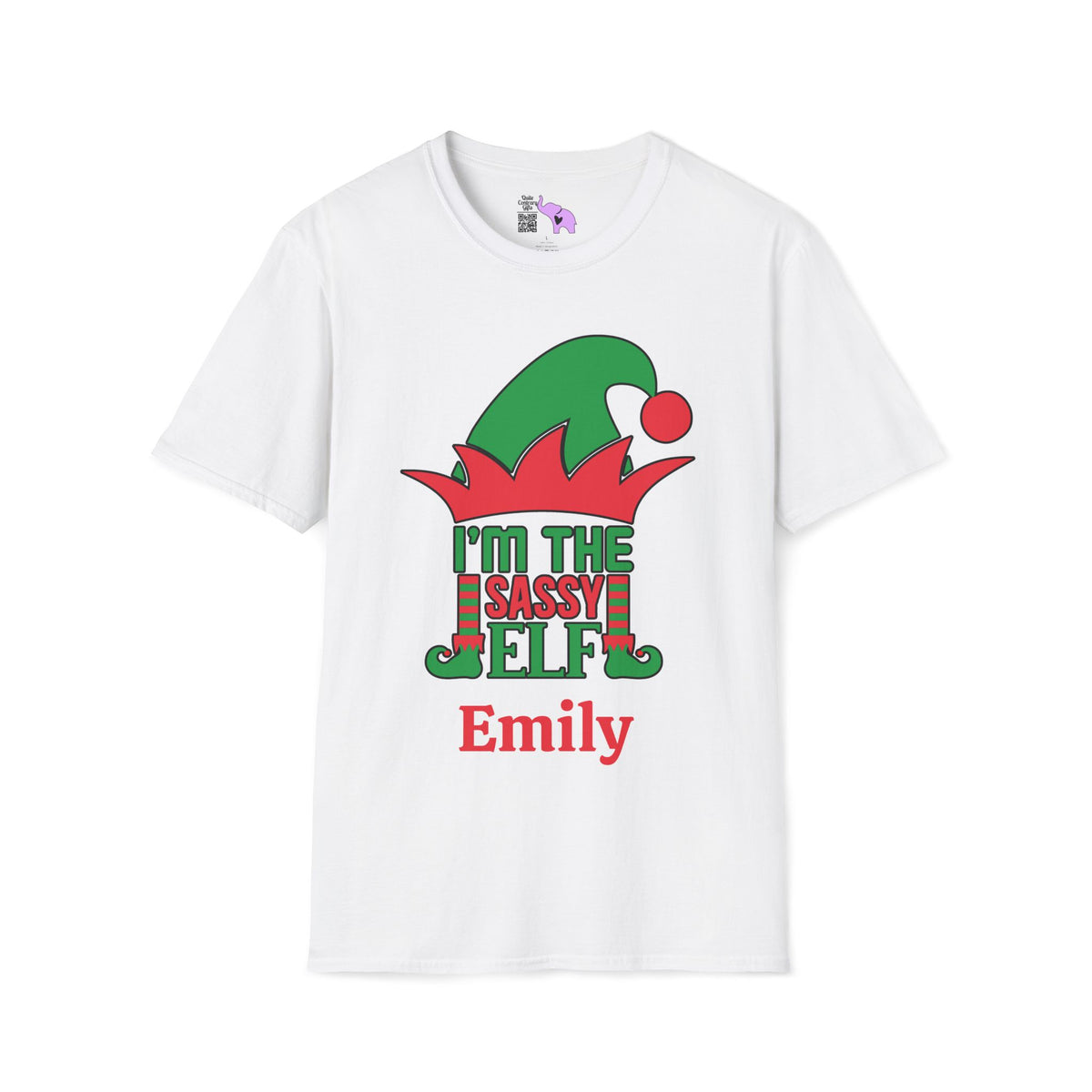 I'm The Sassy Elf Personalized Adult T-shirt