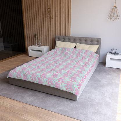 Berry Sorbet Camo Microfiber Duvet Cover