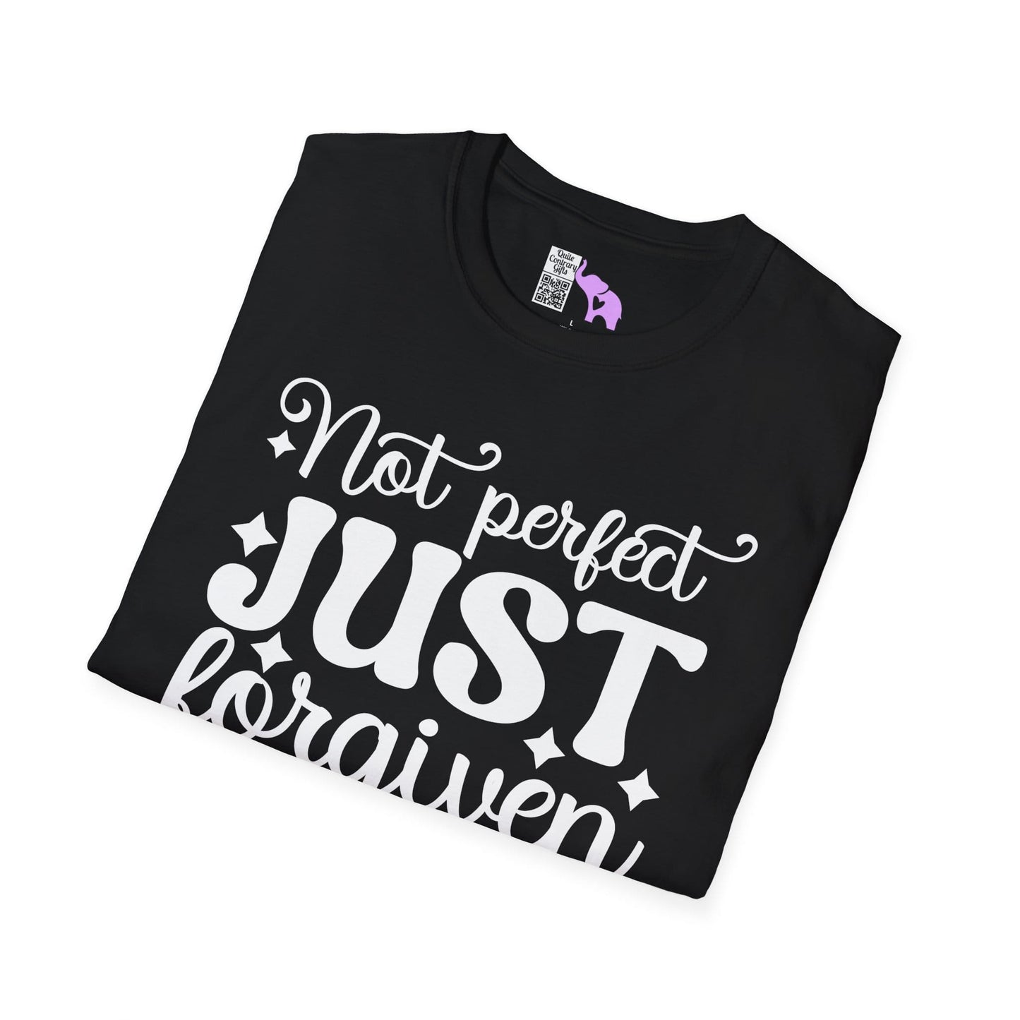 Not Perfect Just Forgiven Adult T-shirt