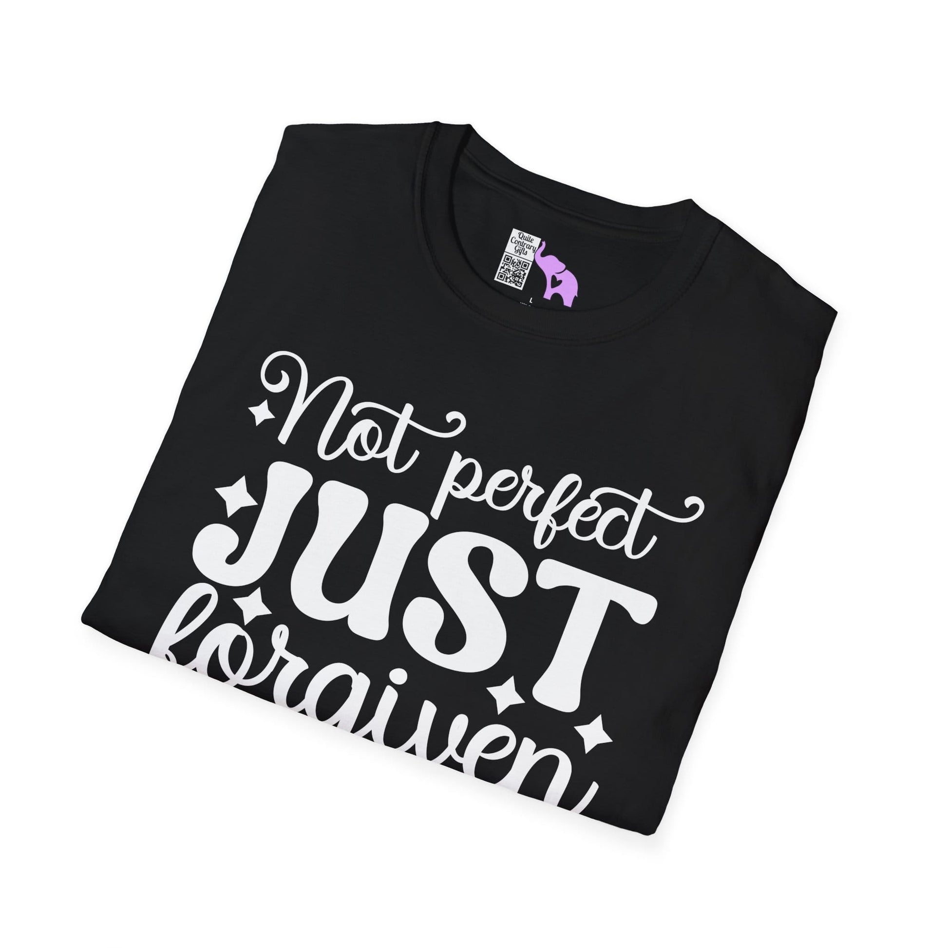 Not Perfect Just Forgiven Adult T-shirt