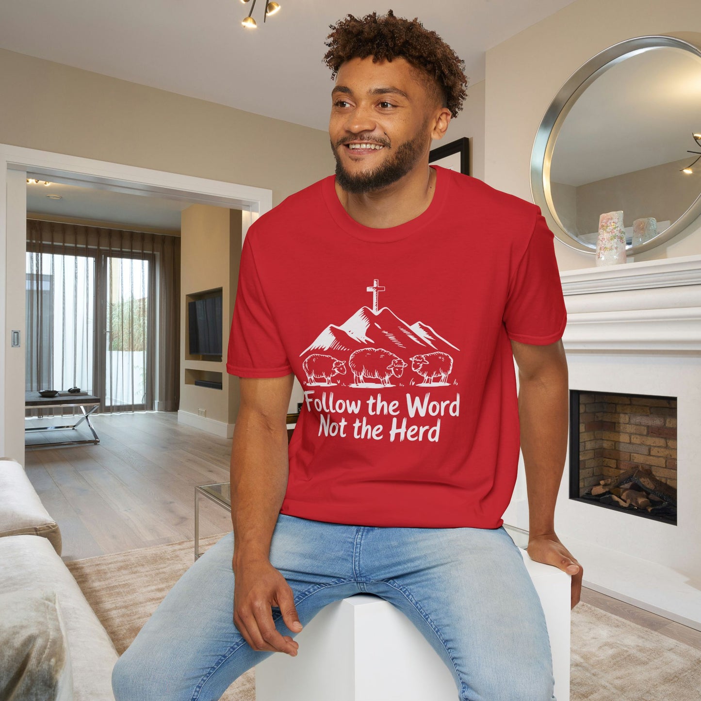 Follow The Word Not The Herd Adult T-shirt