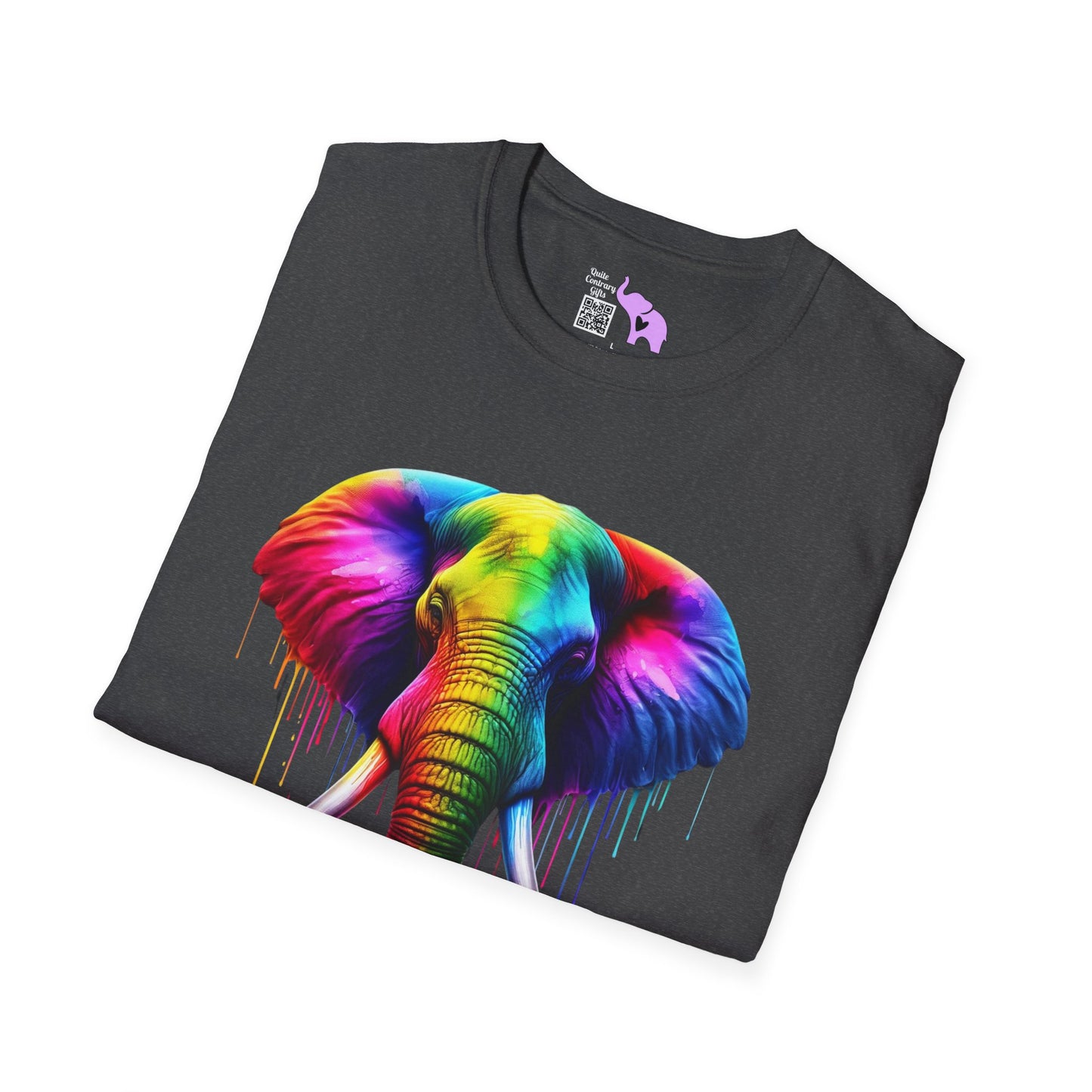 Colorful Elephant Adult T-shirt