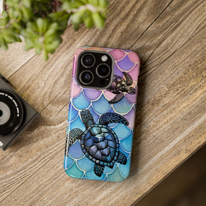 Sea Turtle Silhouette MagSafe® Compatible Tough Case for iPhone